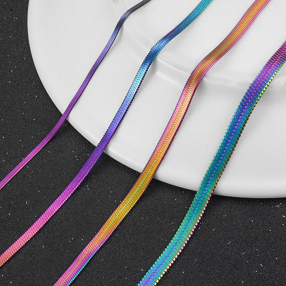 Collier avec pendentif arc-en-ciel homme ou femme