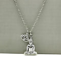 Collier avec Pendentif Bouddha et Fleur de Lotus