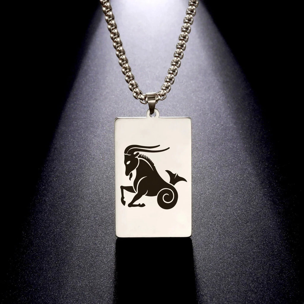 Collier avec Pendentif Elégant Signe du Zodiaque Astrologique