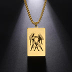 Collier avec Pendentif Elégant Signe du Zodiaque Astrologique