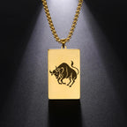 Collier avec Pendentif Elégant Signe du Zodiaque Astrologique