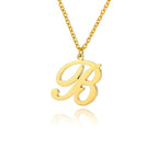Collier avec pendentif initiale pour femme b