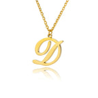 Collier avec pendentif initiale pour femme d