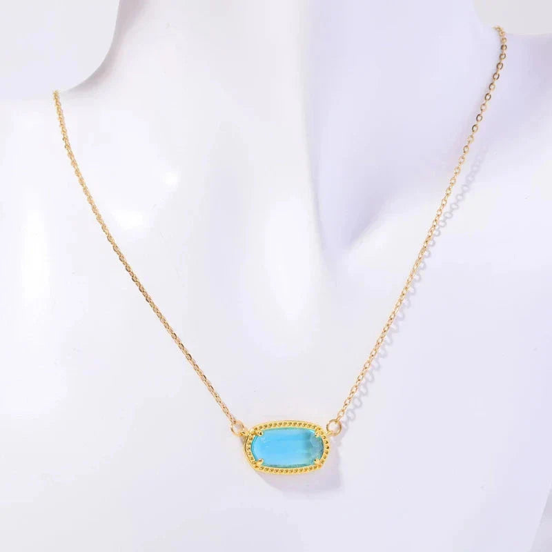 Collier avec Pendentif en Crystal Coloré Signe du Zodiaque