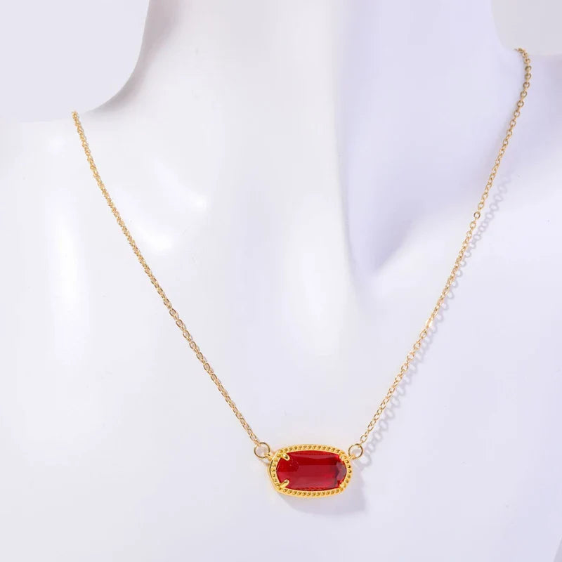 Collier avec Pendentif en Crystal Coloré Signe du Zodiaque