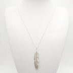 Collier avec Pendentif Plume pour Homme ou Femme argent