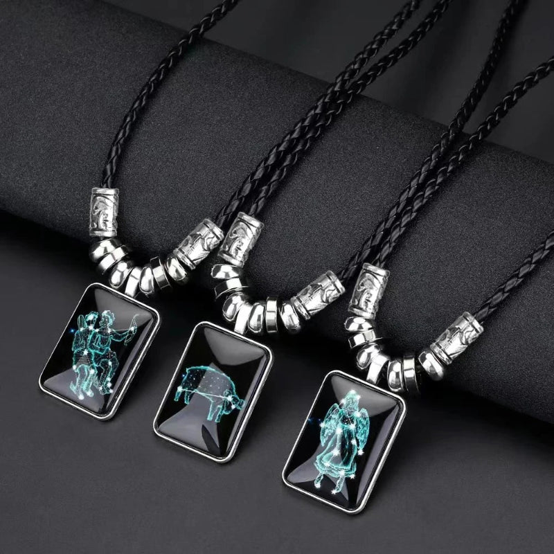 Collier avec Pendentif Signe du Zodiaque pour Homme