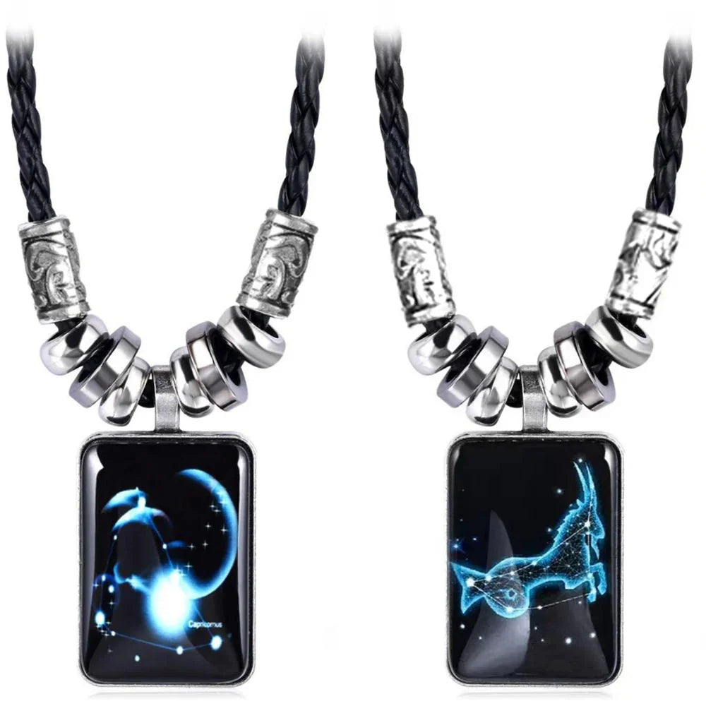 Collier avec Pendentif Signe du Zodiaque pour Homme