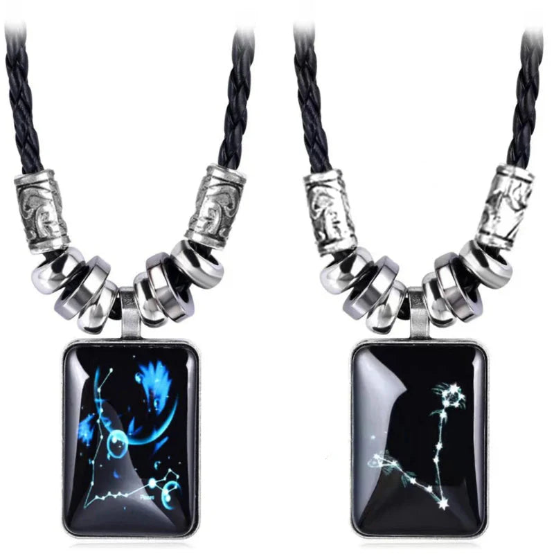Collier avec Pendentif Signe du Zodiaque pour Homme