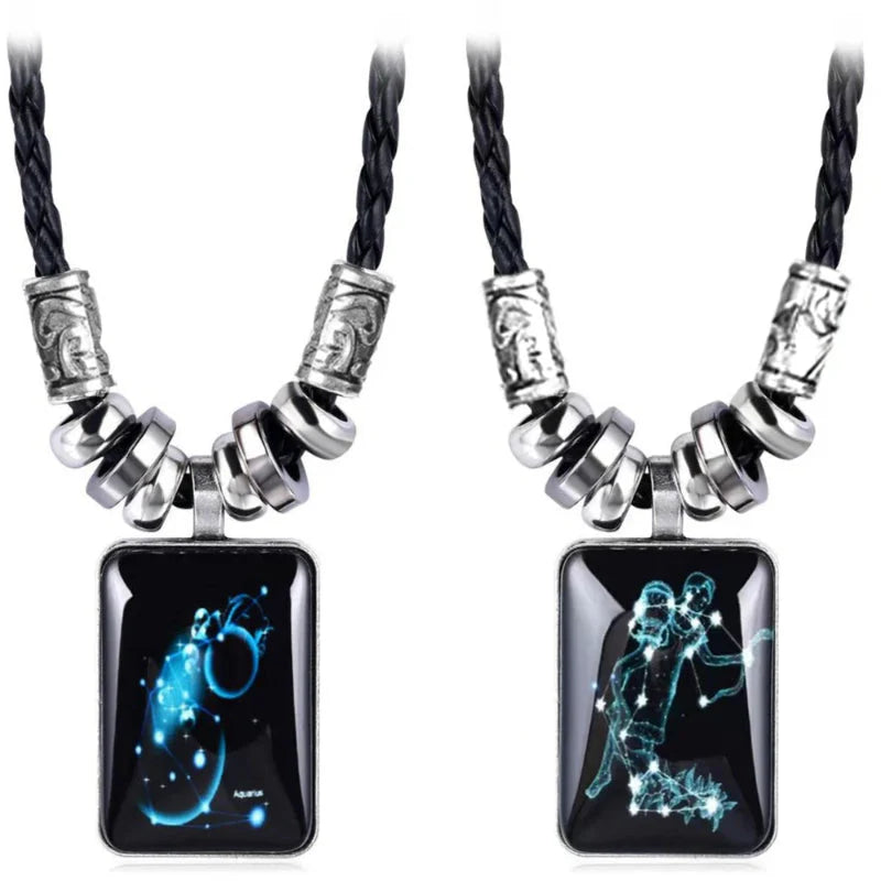 Collier avec Pendentif Signe du Zodiaque pour Homme