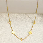 Collier avec Pendentif Trèfle à 4 Feuilles or