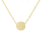 Collier et pendentif avec petite pierre de naissance ronde novembre