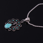 Collier Ethnique Argent Turquoise