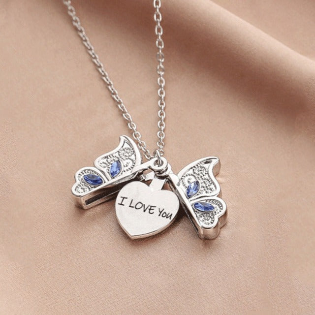 I Love You パピヨン ネックレス シルバー