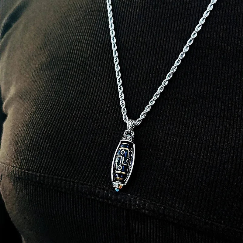 回転式アンチストレスモチーフペンダントネックレス