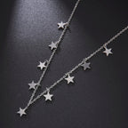 星座スターペンダントネックレス シルバー