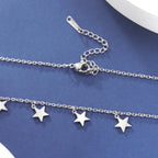 星座スターペンダントネックレス シルバー