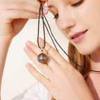 Collier Pendentif Femme Enceinte Bola de Grossesse Mexicain marron