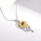 ひまわりの花のペンダントネックレス
