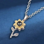 ひまわりの花のペンダントネックレス