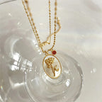 Collier Pendentif Fleur Signe du Zodiaque