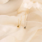 Collier Pendentif Goutte d'Eau avec Perle en Zircon argent