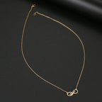 Collier Pendentif Infini Doré Femme or