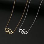 Collier Pendentif Infini et Coeur Femme argent