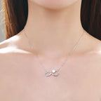 Collier Pendentif Infini et Lion en Zircon