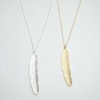 Collier Pendentif Plume Femme