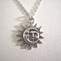 Collier Pendentif Soleil et Lune Homme ou Femme