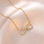 Collier pour Femme Pendentif Infini en Zircon