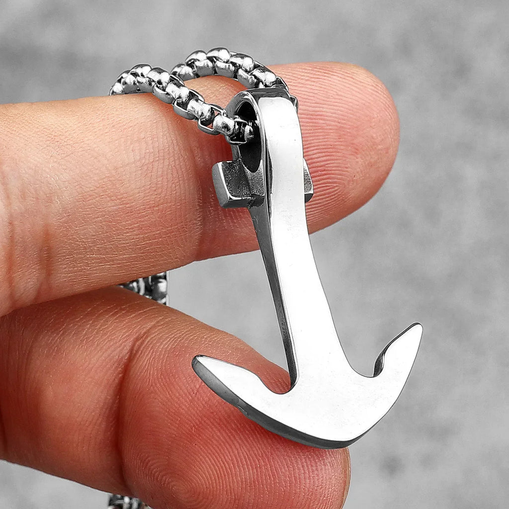 Collier homme ancre