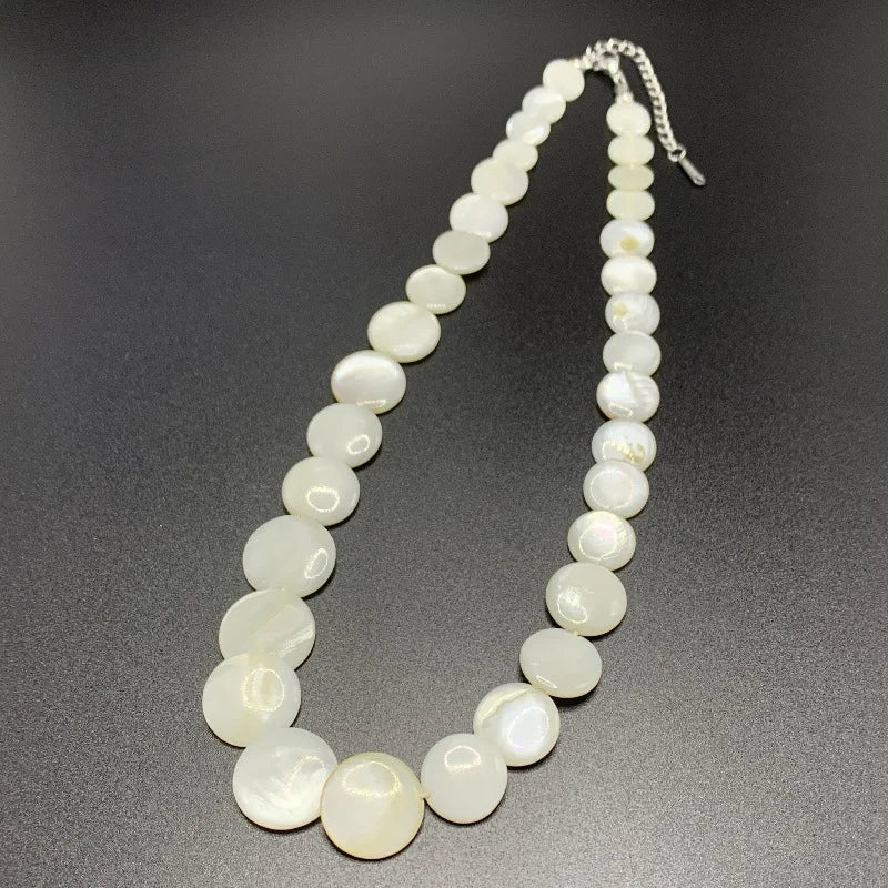Collier Ras de Cou en Nacre Coquillage 3