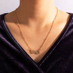 インフィニティシンボル ペンダント ネックレス レディース ゴールド