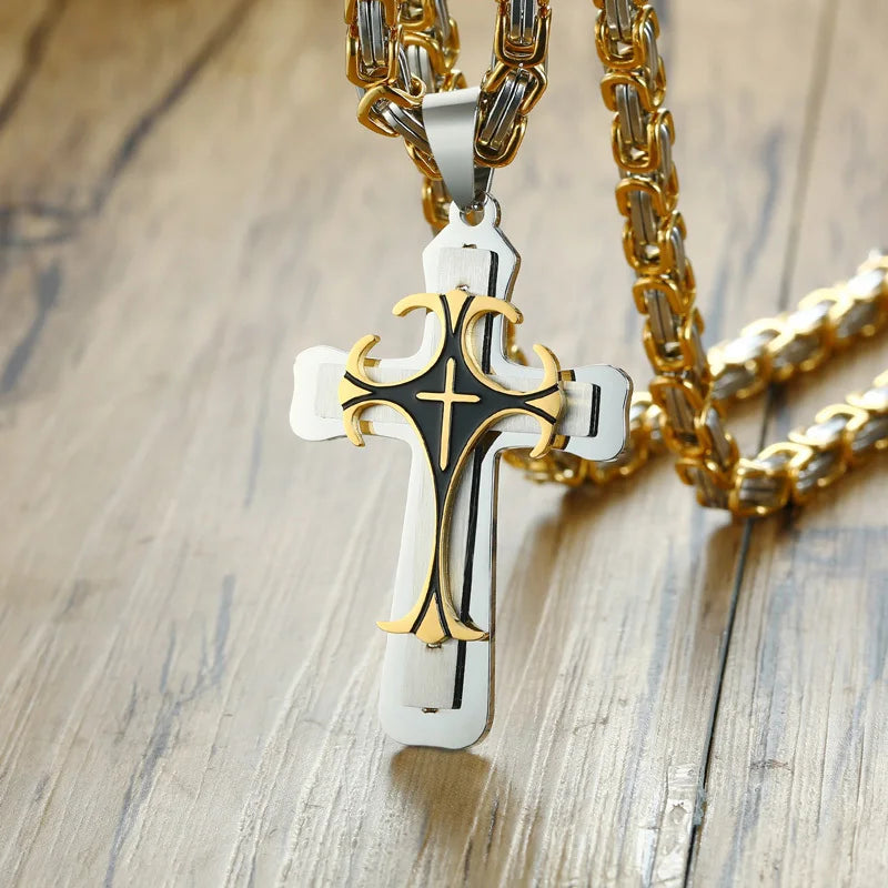 Collier Templier Croisé de l'Espoir