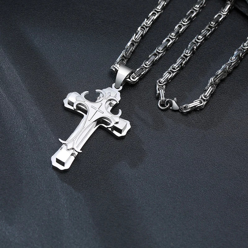 Collier Templier Croisé de l'Espoir