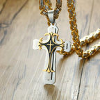 Collier Templier Croisé de l'Espoir