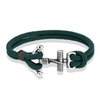 Bracelet double ancre homme vert