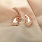 Boucles d'Oreilles Clou Grosse Goutte d'Eau or