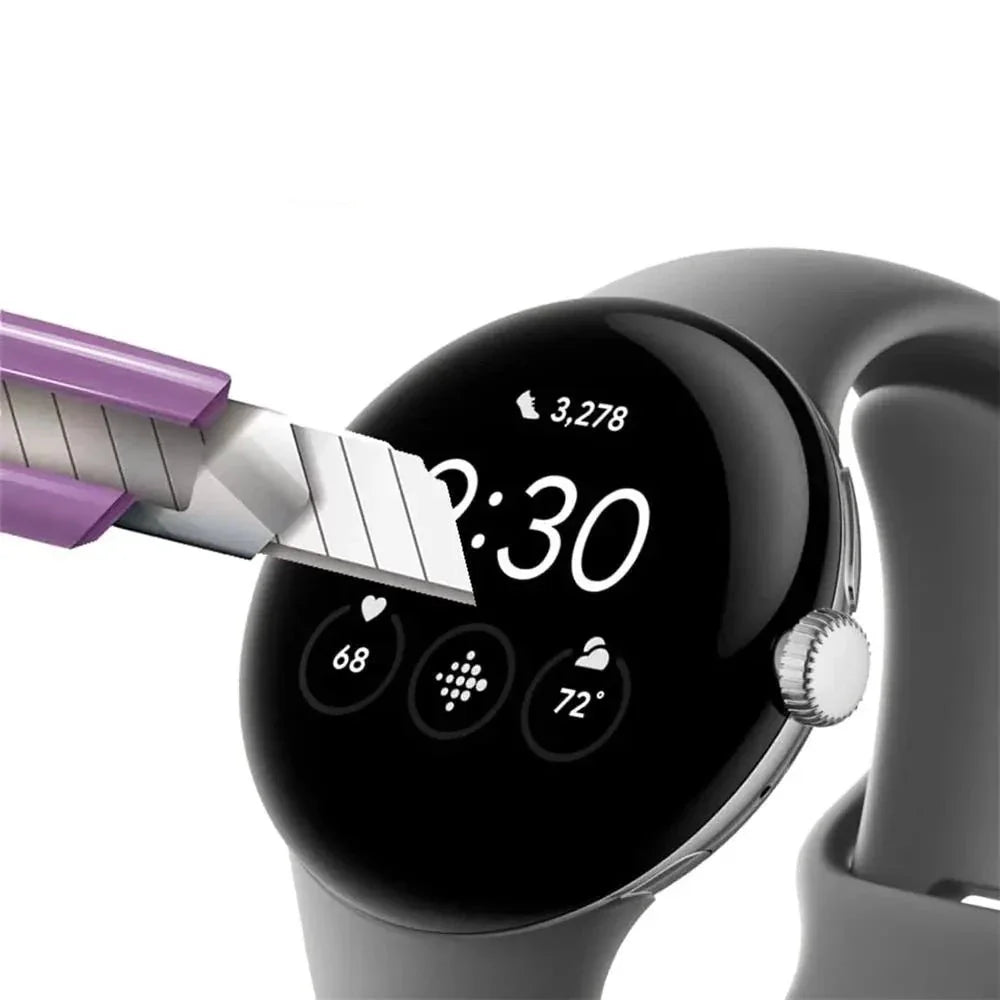 Google Pixel Watch 1 & 2 用 透明キズ防止画面保護フィルム
