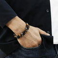 Gourmette Oeil de Tigre Bracelet Cordons & Pierres