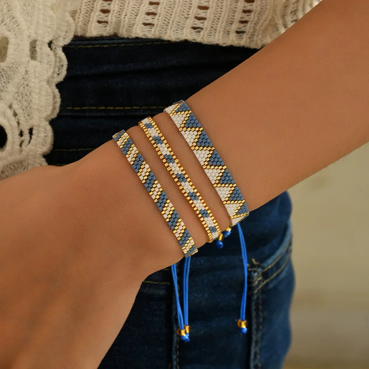 Lot de 3 Bracelets Brésiliens Fin Tressage Traditionnels